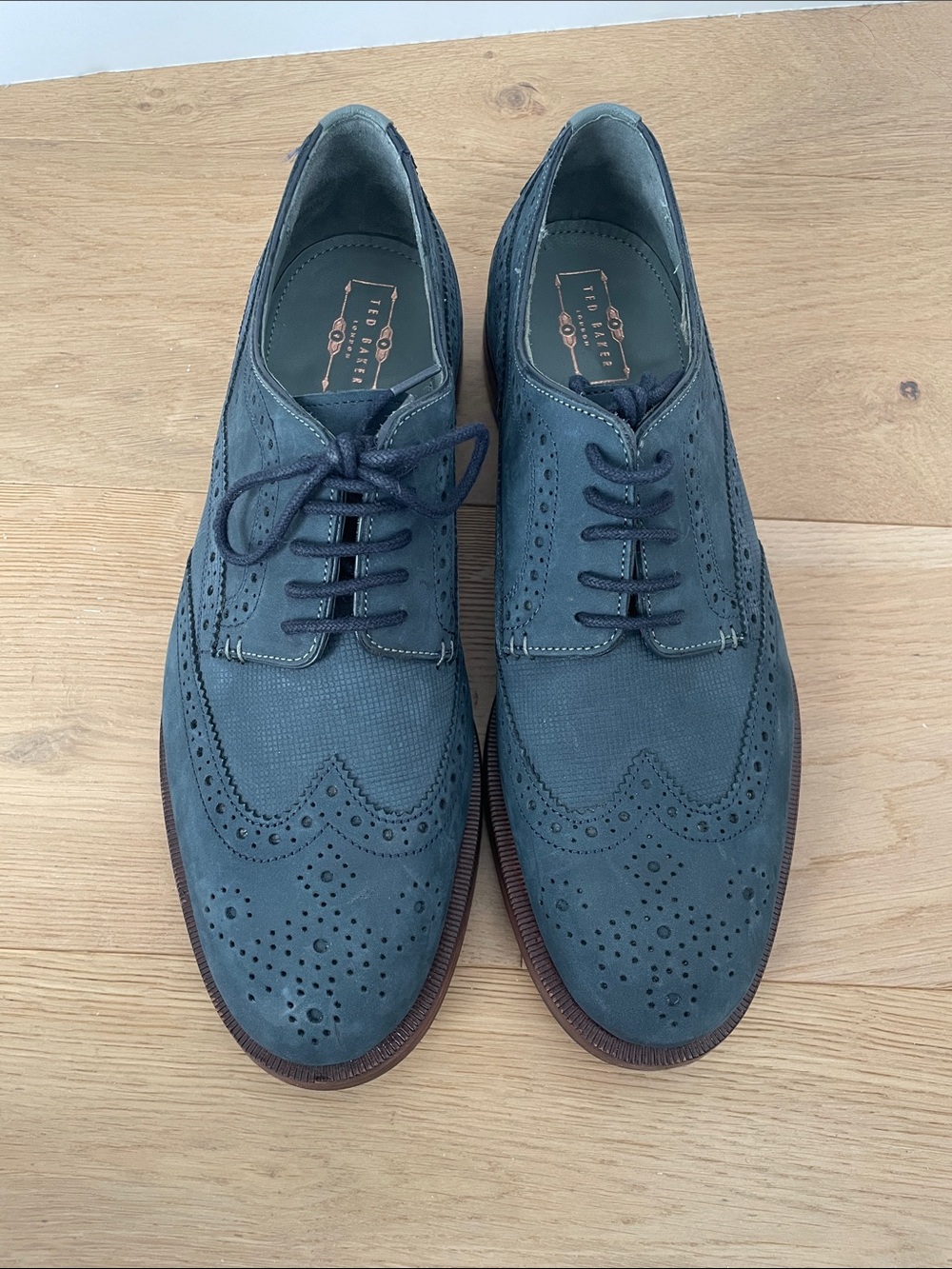 Men’s Navy Ted Baker London Dress Shoes. US Size 9